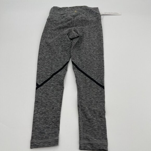 Style Reform Capri Leggings XXS Womens Gray Black Striped Spandex Stretch Active - Picture 3 of 11